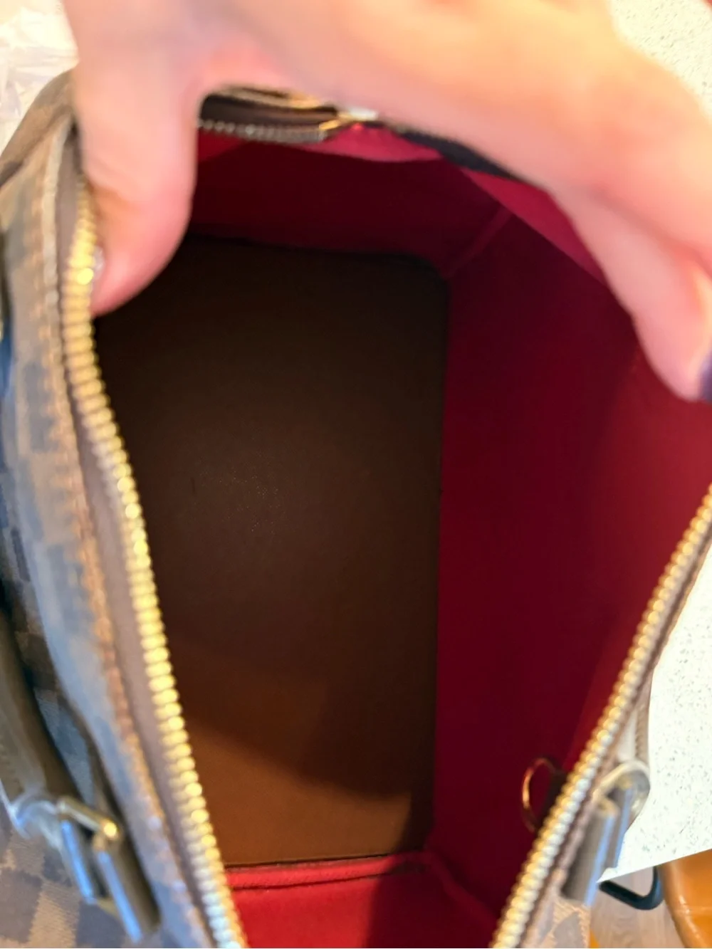 Louis Vuitton Damier ebene speedy 30.